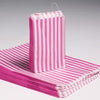 10x14" Candy Stripe Bags (1000) - PINK - JOLIGIFT.UK