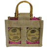 Two Jar Jute Gift Bag - Natural - JOLIGIFT.UK