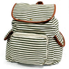 Traveller Backpacks - 3 Pocket Olive Stripe - JOLIGIFT.UK