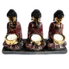 Antique Buddha - Three Devotees Candle Holder - JOLIGIFT.UK