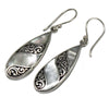 Shell & Silver Earrings - Teardrop- MOP - JOLIGIFT.UK