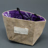 Natural Jute Cotton Gift Bag - Lavender Lining - Medium - JOLIGIFT.UK