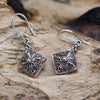 Silver & Gold Earring - Square Drop - JOLIGIFT.UK