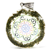 Orgonite Power Pendant - Greenstone Mandala - JOLIGIFT.UK