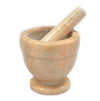 Large Peach Marble Pestle & Mortar- 10x10.5cm - JOLIGIFT.UK