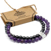 Magnetic Gemstone Bracelet - Amethyst - JOLIGIFT.UK