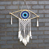 Protection Dream Catcher - Med Macrame Evil Eye Blue/White/Black - JOLIGIFT.UK