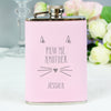 Personalised Paw Me Another Pink Hip Flask - JOLIGIFT.UK