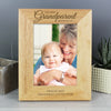 Personalised 'The Best Grandparent' 7x5 Wooden Photo Frame - JOLIGIFT.UK