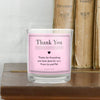 Personalised Classic Pink Scented Jar Candle - JOLIGIFT.UK