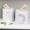 Personalised Unicorn Ceramic Money Box - JOLIGIFT.UK