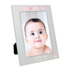 Personalised Silver 5x7 Baby Girl Photo Frame - JOLIGIFT.UK