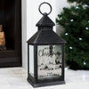 Personalised Town Christmas Rustic Black Lantern - JOLIGIFT.UK